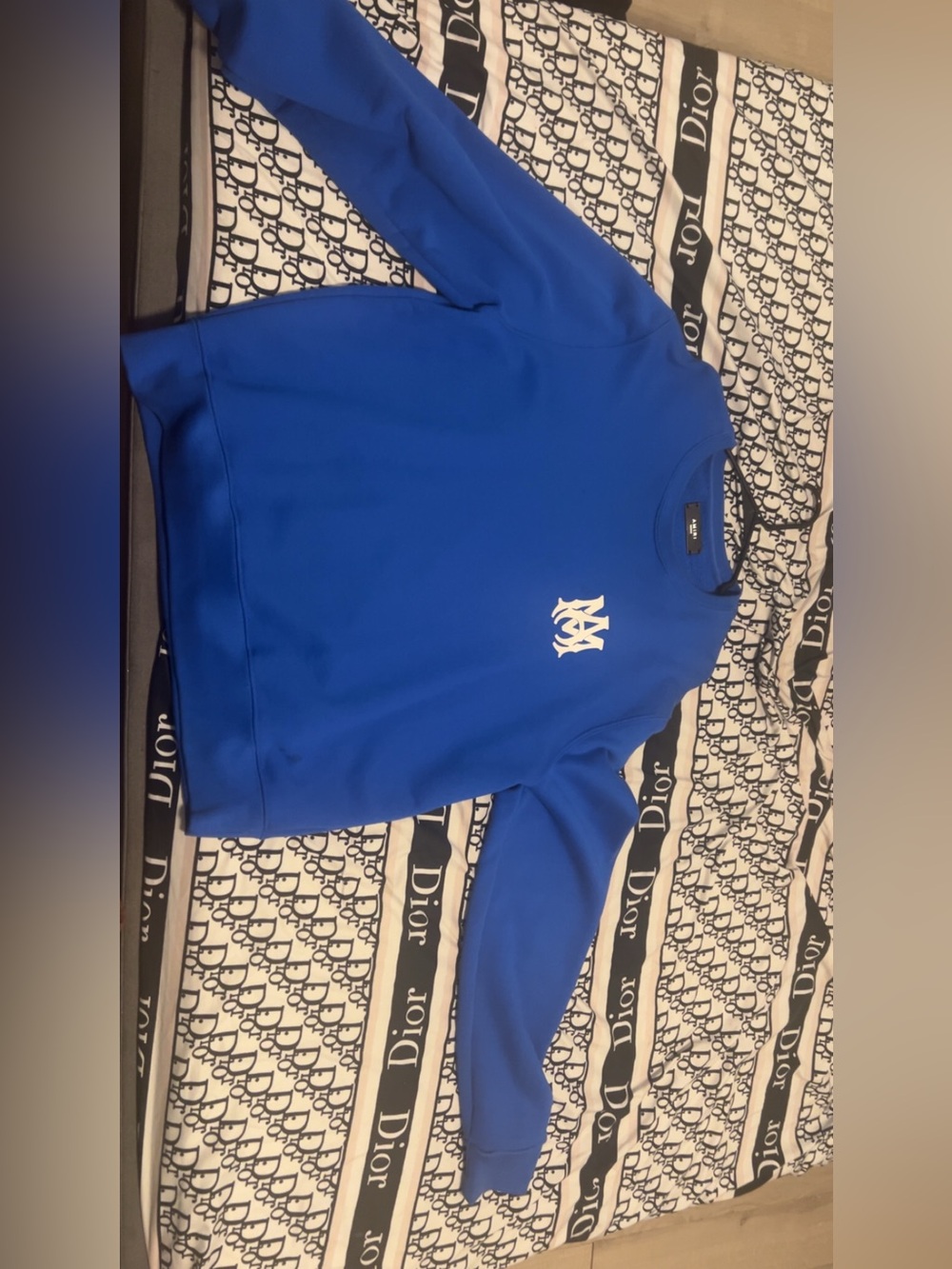 Amiri MA Core Logo Crewneck Sweatshirt 'Blue'